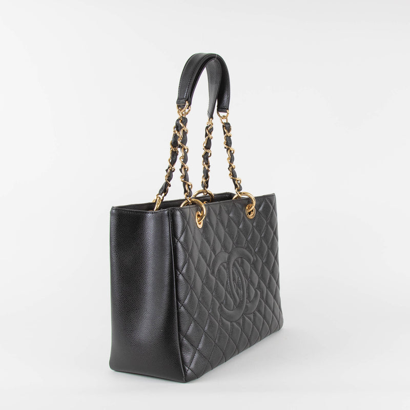 Chanel Grand Shopping Tote Black Caviar Leather