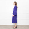 Roksanda Purple Exaggerated Sleeve Midi Dress