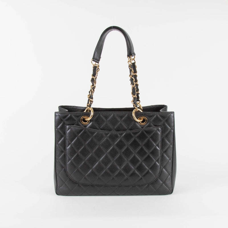 Chanel Grand Shopping Tote Black Caviar Leather
