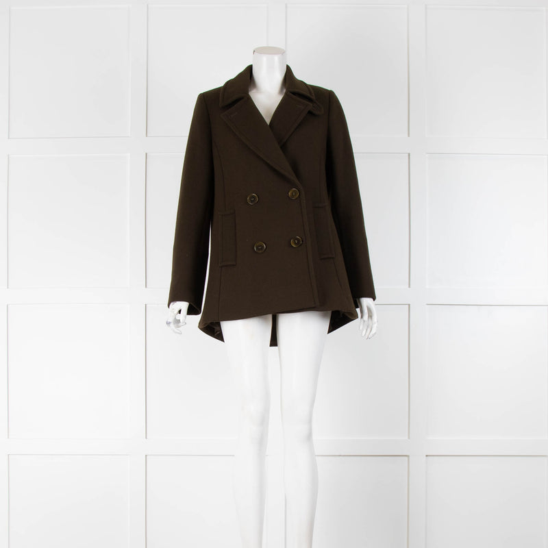 ME EM Khaki Wool Short Jacket