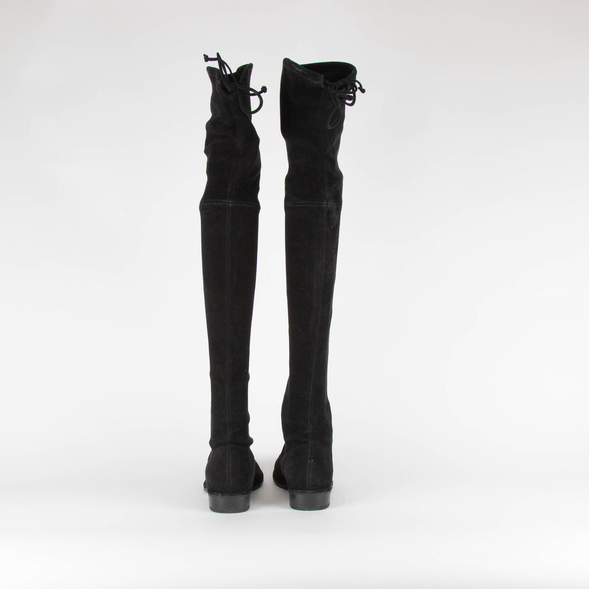 Stuart Weitzman Black Suede Lowland Boots