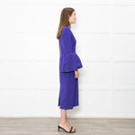 Roksanda Purple Exaggerated Sleeve Midi Dress