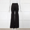 Chloe Black Flared Ruched Knee Detail Trousers