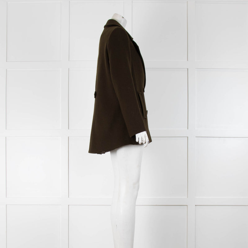 ME EM Khaki Wool Short Jacket