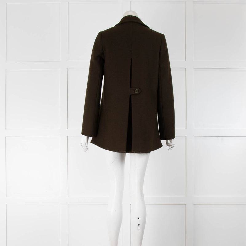 ME EM Khaki Wool Short Jacket