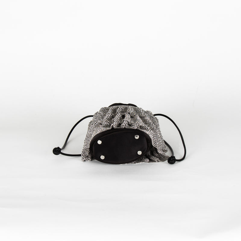 Alexander Wang Black Crystal-Embellished Bucket Bag