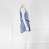 Lazul Blue Silk Sleeveless Playsuit