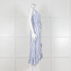 Rails Blue And White Stripe Strappy Button Front Dress