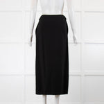 Stella McCartney Black Wrap Over Side Split Skirt