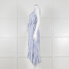 Rails Blue And White Stripe Strappy Button Front Dress