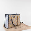 Gucci GG Marmont Leather-Trim Monogrammed Woven Tote