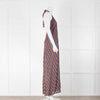 Natalie Martin Lola Dress in Blue/Coffee Stripe