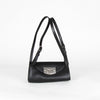 Durazzi Milano Black Leather Roll Bag