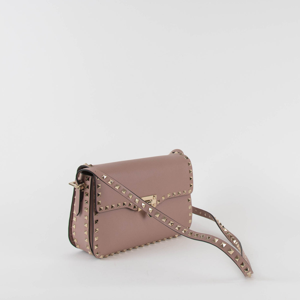 Valentino Dusty Pink Rockstud Crossbody Bag