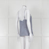 Gold Hawk Blue Striped White Lace Trim Cami