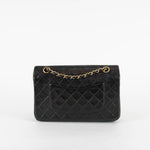 Chanel Black Lambskin Vintage Medium Double Flap Bag