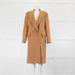 Stella McCartney Tan Double-Breasted Long Coat