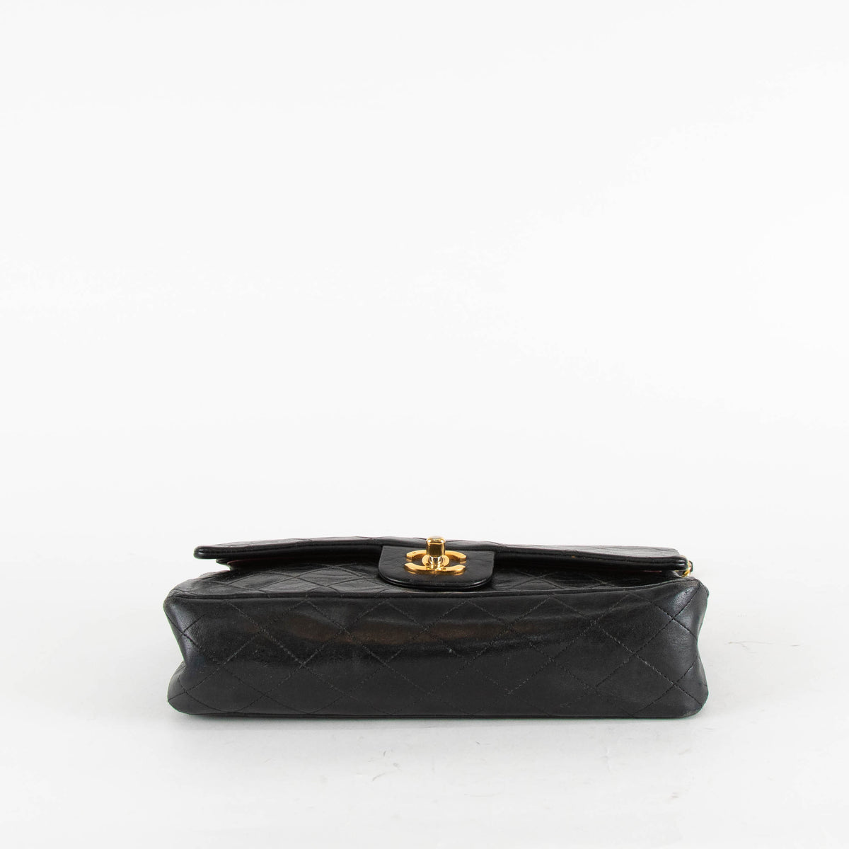 Chanel Black Lambskin Vintage Medium Double Flap Bag