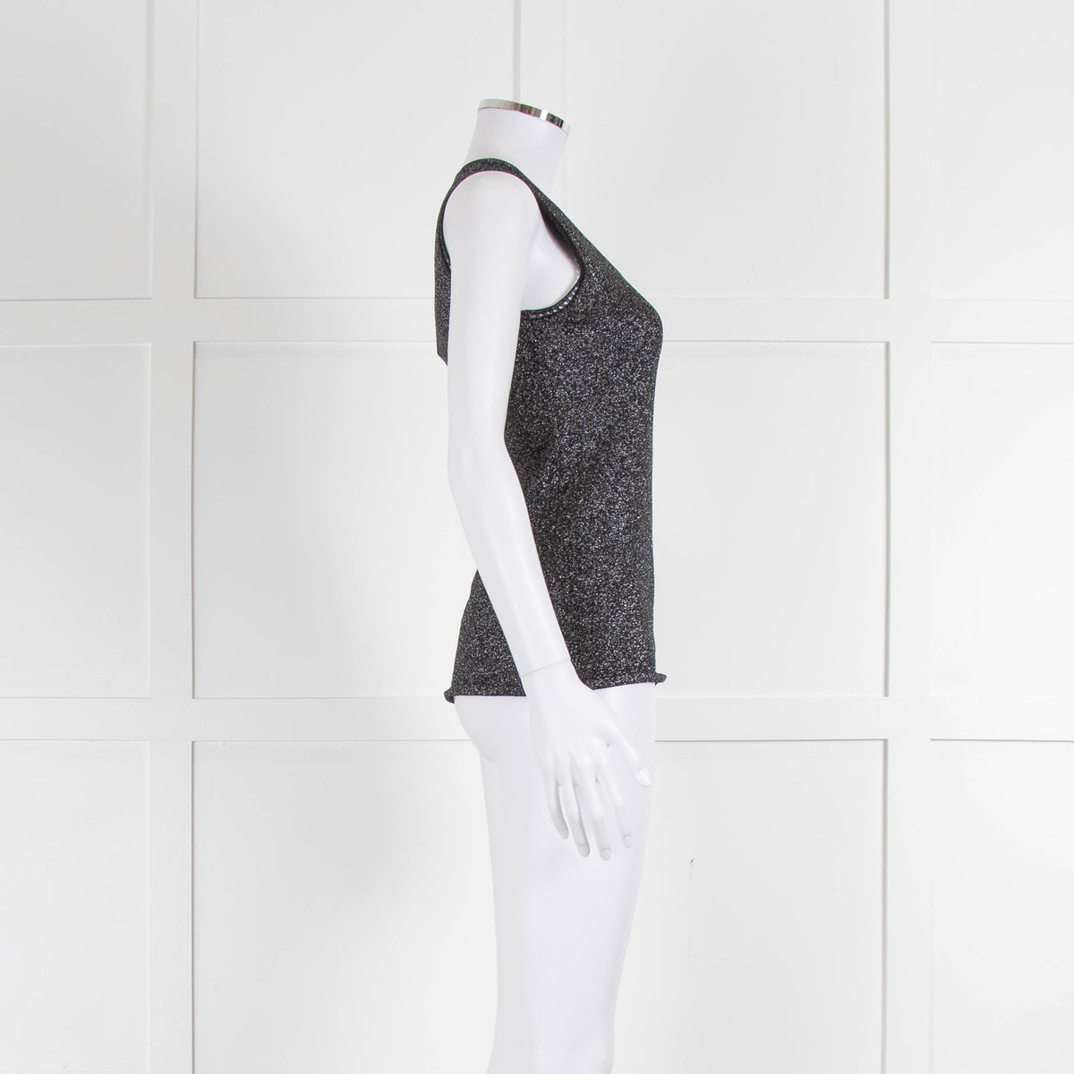 Missoni Black and Lurex Knit Vest