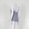 Gold Hawk Blue Striped White Lace Trim Cami