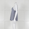 Gold Hawk Blue Striped White Lace Trim Cami