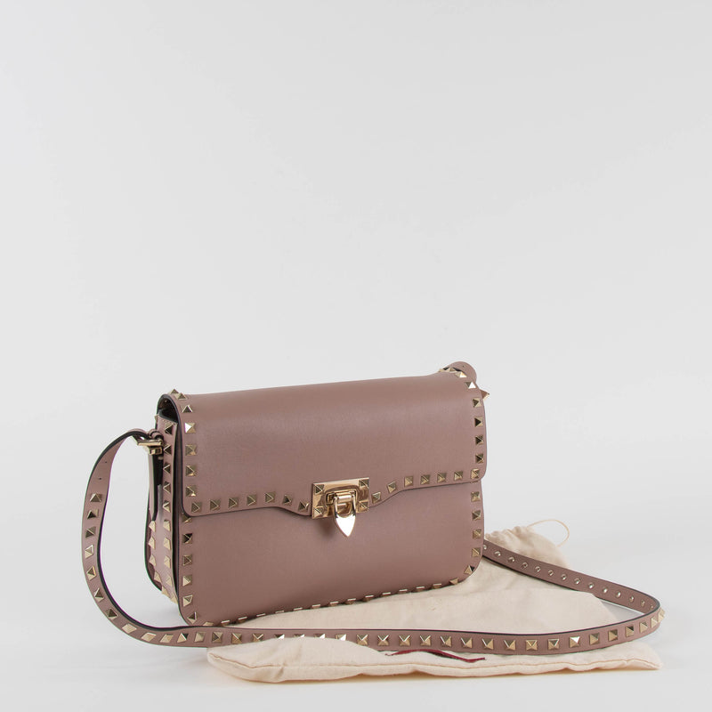 Valentino Dusty Pink Rockstud Crossbody Bag