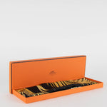 Hermes Black Gold Turbans Des Reines Silk Scarf