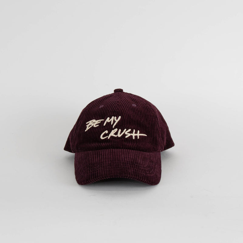 Ba&sh Aubergine Purple Cord Be My Crush Baseball Cap