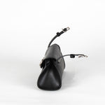 Durazzi Milano Black Leather Roll Bag