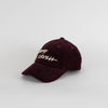 Ba&sh Aubergine Purple Cord Be My Crush Baseball Cap