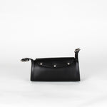 Durazzi Milano Black Leather Roll Bag