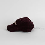 Ba&sh Aubergine Purple Cord Be My Crush Baseball Cap