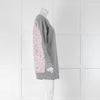 Markus Lupfer Grey Front Light Pink Flowers Back Sweatshirt