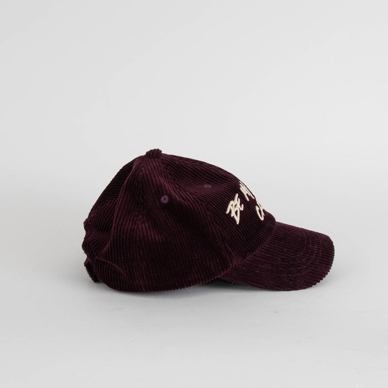 Ba&sh Aubergine Purple Cord Be My Crush Baseball Cap