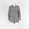 Equipment Black Silk Blouse With White Hearts