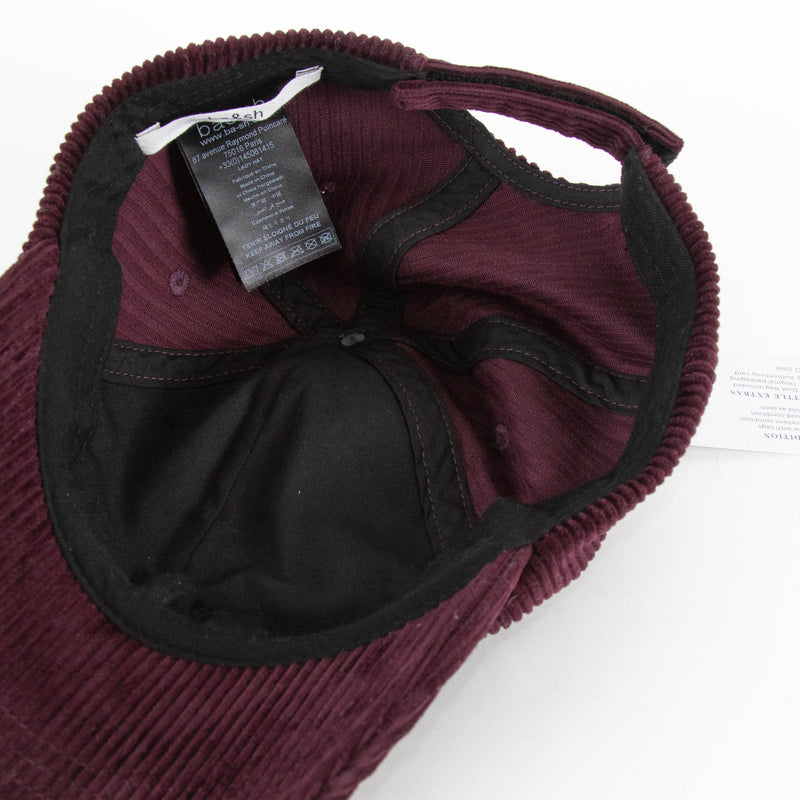 Ba&sh Aubergine Purple Cord Be My Crush Baseball Cap