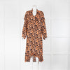 Baum und Pferdgarten Orange and Black Floral Maxi Dress