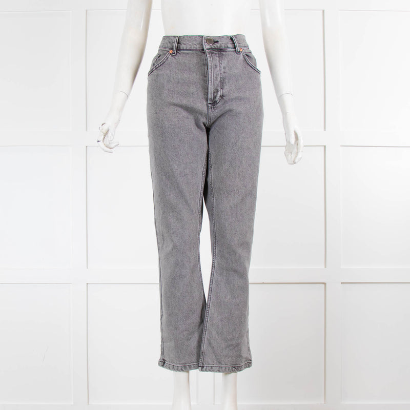 Raey Grey Straight Leg Jeans