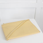 Aestmer Ekme Pale Yellow Leather Clutch