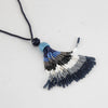 Weekend Max Mara Blue White Bead Tassel Necklace