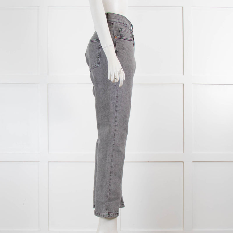 Raey Grey Straight Leg Jeans