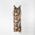 Baum und Pferdgarten Camo Frill Trim Midi Dress