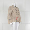 Pero Heavyweight Linen Tailored Jacket with Embroidered Detailing