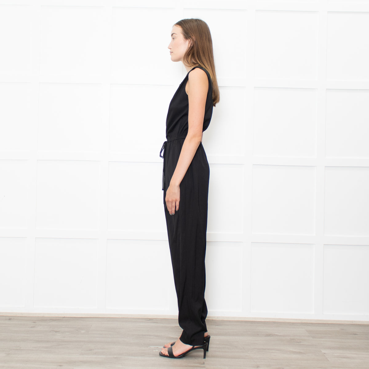 Phillip Lim Black Sleeveless Silk Jumpsuit