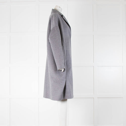 Stella McCartney Grey Oversized Wool Coat