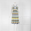 M Missoni Crochet Blue, Green and White Beach Dress