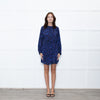 Ba&sh Blue Animal Print Above The Knee Dress