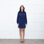 Ba&sh Blue Animal Print Above The Knee Dress