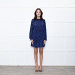 Ba&sh Blue Animal Print Above The Knee Dress