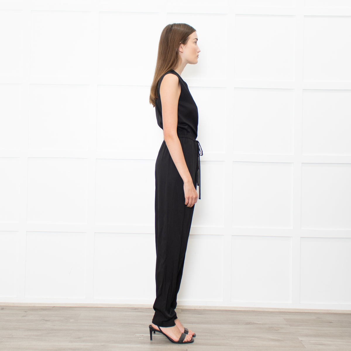 Phillip Lim Black Sleeveless Silk Jumpsuit